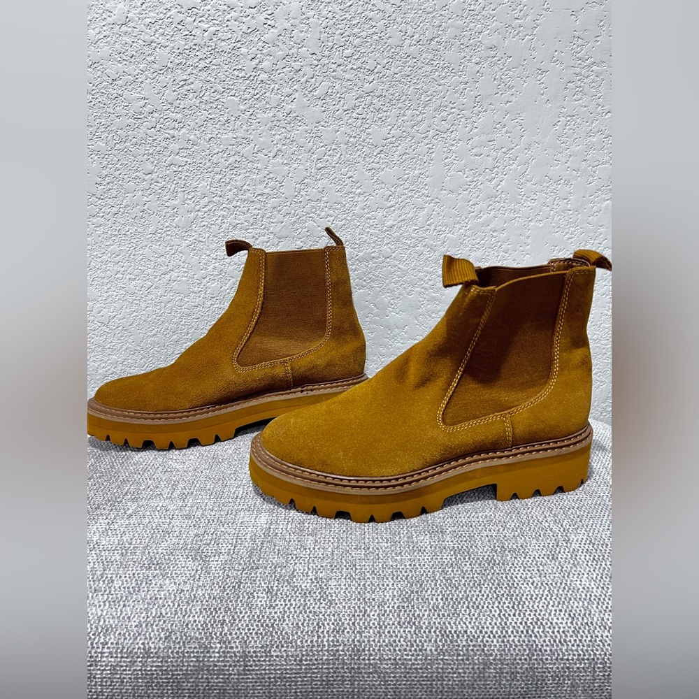 Dolce Vita Moana H2O Waterproof Suede Brown Booties